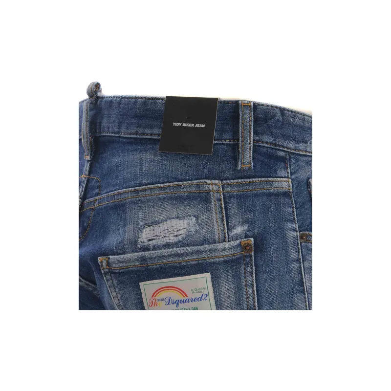 DSQUARED 2 Distressed Tidy Biker Jeans-7