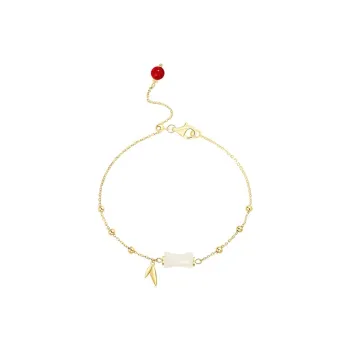 Mu Yao Hetian Jade Bracelets Pale Greenish White Jade Unisex