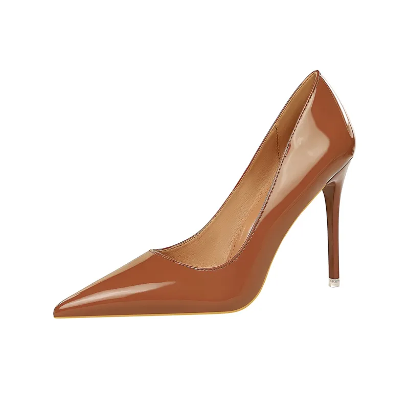 QITUMAUL Slim Heel High Heels 10.5cm Women's-16