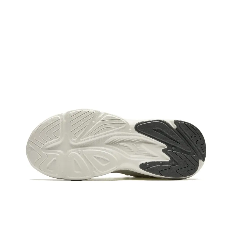 Anta Slip Resistant, Abrasion Resistant, Breathable Low Top Casual Shoes Women's White Green Yellow-7