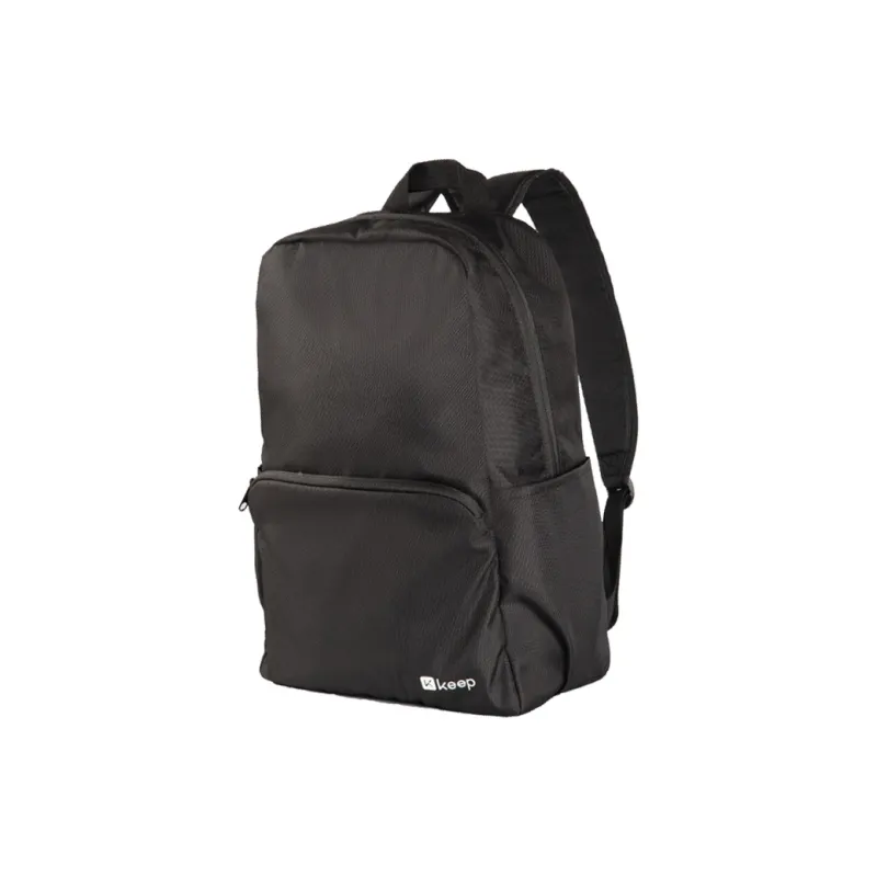 Keep Polyester Backpack Unisex Classic Black-2