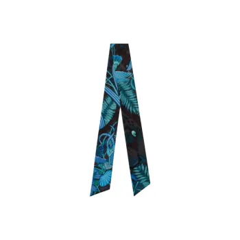CARTIER Silk Silk Scarves Unisex Blue