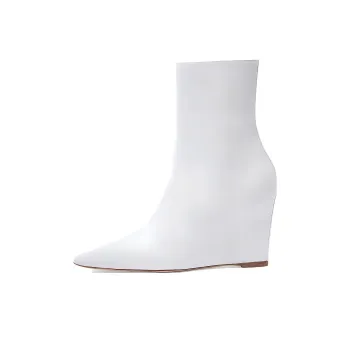 BETTINA VERMILLON Ankle Boots 9cm Women's White