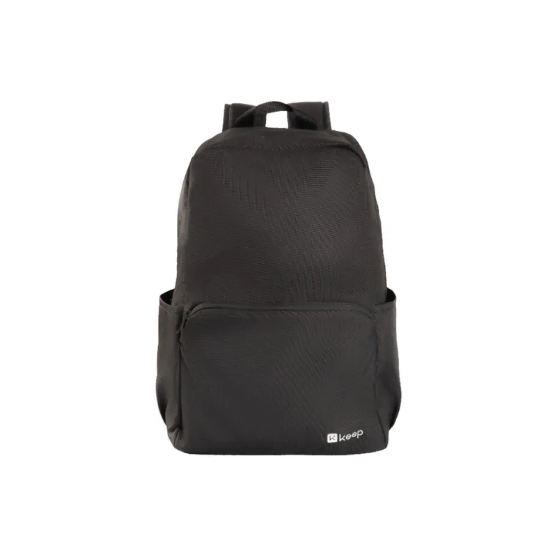 Keep Polyester Backpack Unisex Classic Black-0