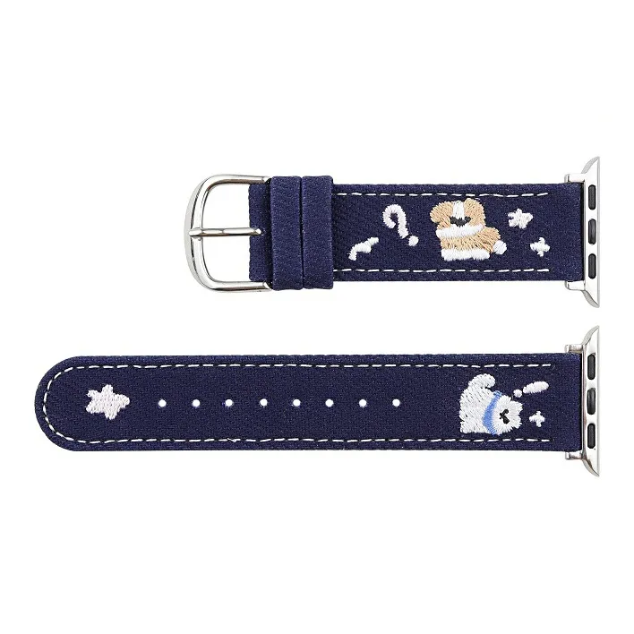 Warbler Dew Watch Band Apple Compatibility Denim Material-4