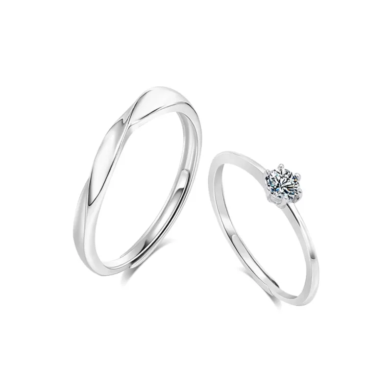 BLANK IN BLANK Sterling Silver Rings Unisex Birthday Confession To Girlfriend-0