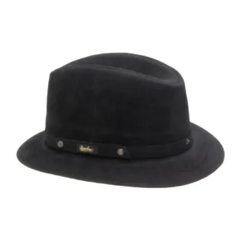 Borsalino Logo patch Felted Trilby