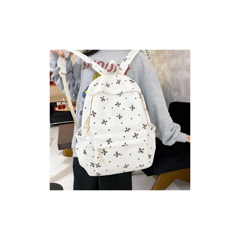 SUN ERATH&U Nylon Backpack Regular Women's Black/Purple/White Red Floral/White Blue Floral/Oceanic Black Floral-1