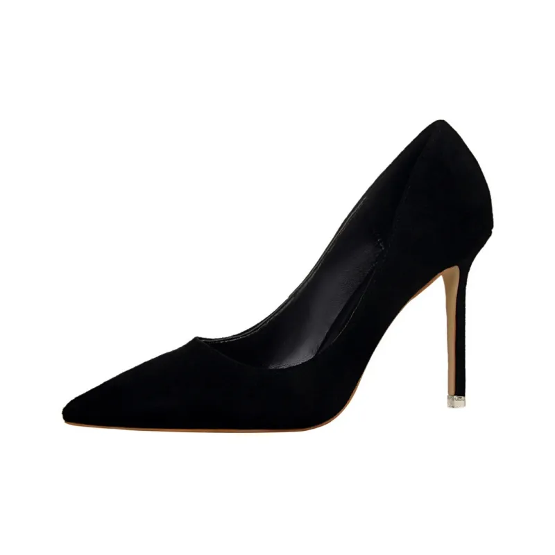 QITUMAUL Slim Heel High Heels 9cm Women's-1
