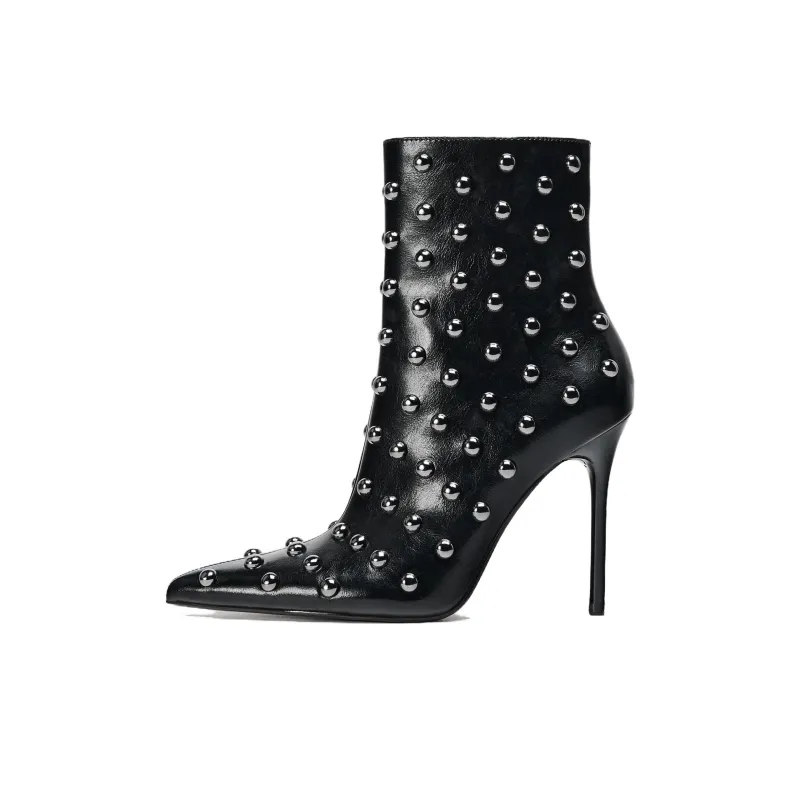 ZARA Ankle Boots 10.5cm Women's Black-0