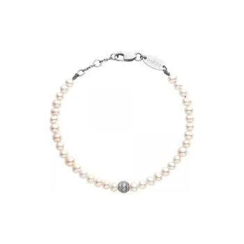 Redline Pearl Diamond 18K White Gold Bracelets Women's White