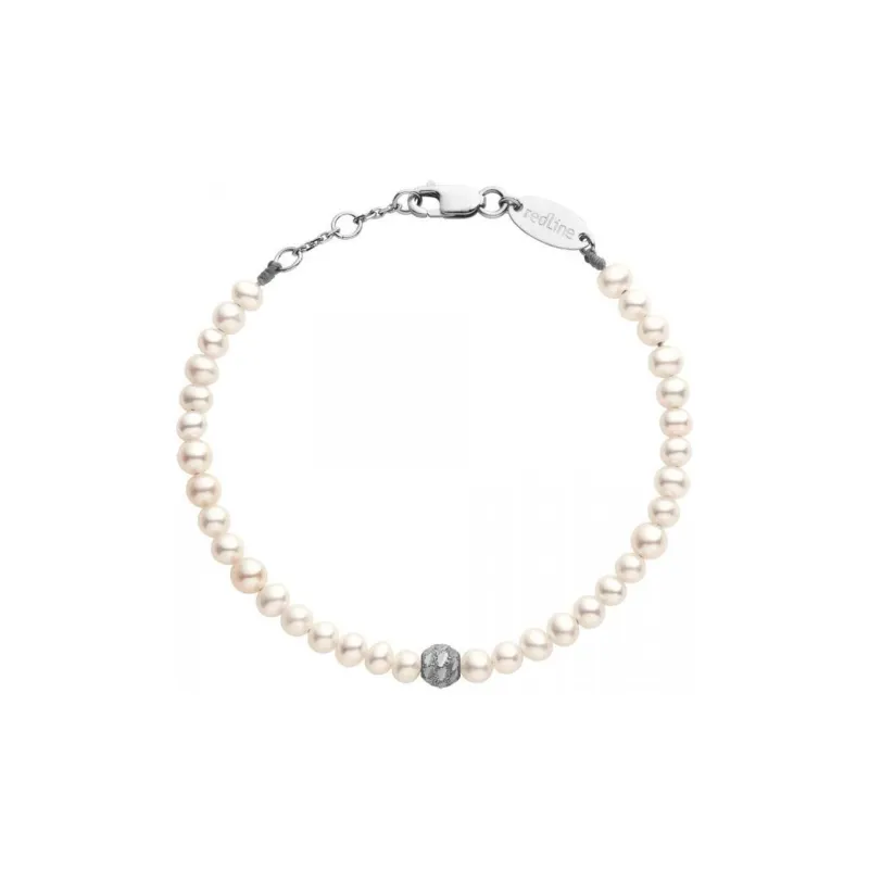 Redline Pearl Diamond 18K White Gold Bracelets Women's White-0