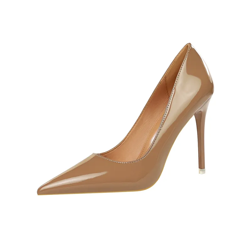 QITUMAUL Slim Heel High Heels 10.5cm Women's-7