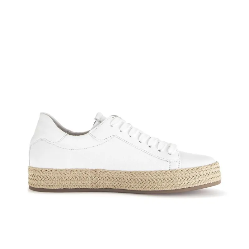 Gabor Fashion Low Top Skateboard Shoes Women's White-1