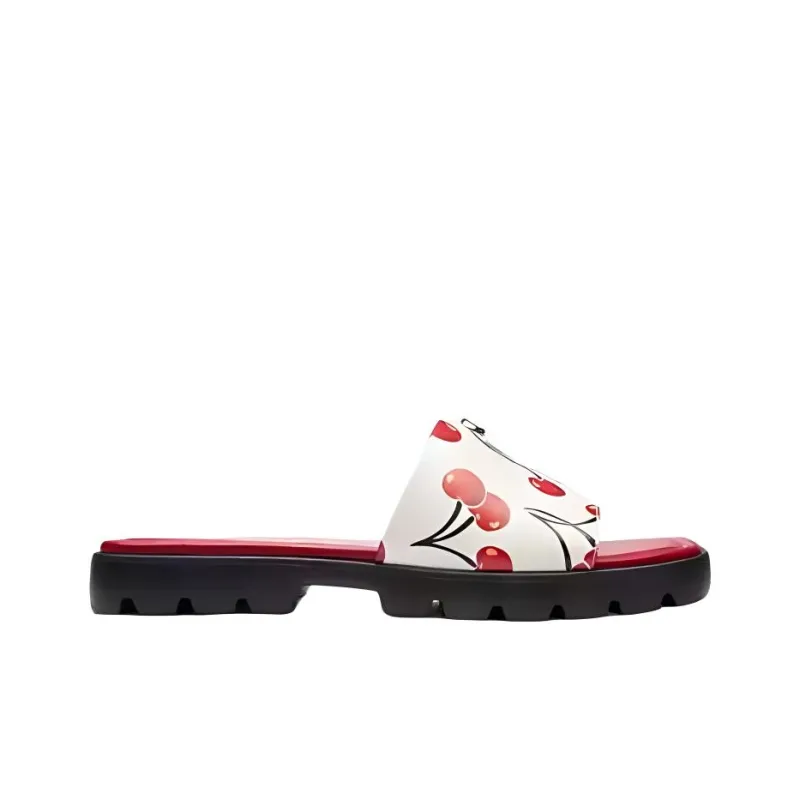 COACH Slide Slippers Women's Red-1