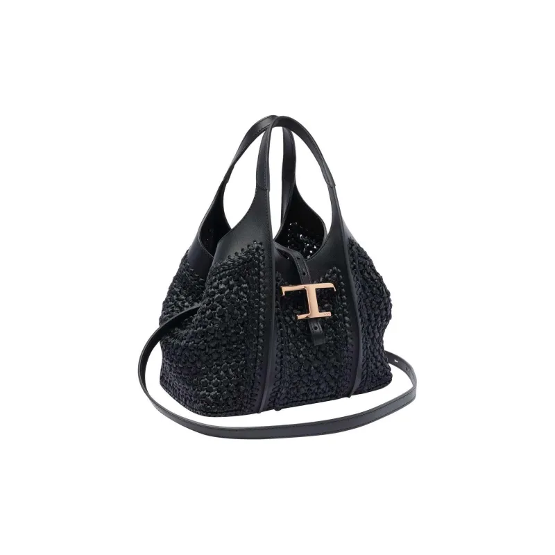 TOD'S T Timeless Woven Mini Tote Bag-1
