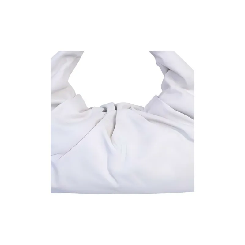 Bottega Veneta POUCH Cloud Bag Calfskin Handbag, Shoulder Bag Women's White-3