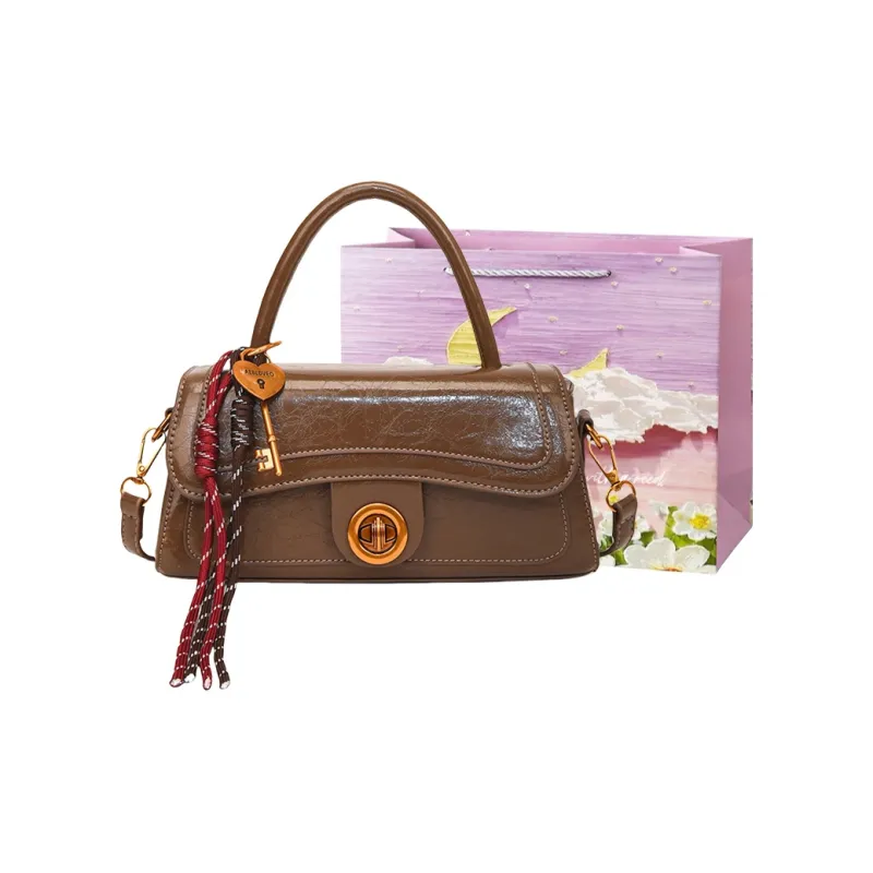 Bansusu PU Handbag Women's Khaki/Coffee/Burgundy/Black-3