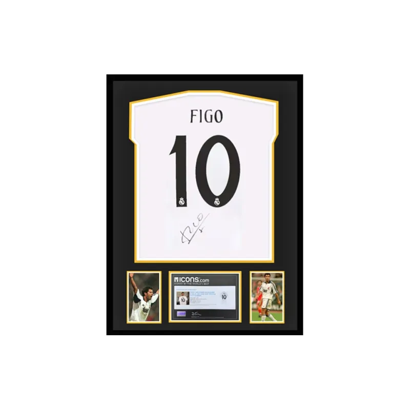Three For Real Madrid Team Jersey Icons Certificate Framed Unisex-0