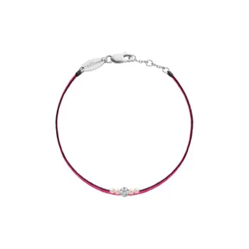Redline Diamond White Gold Pearl Bracelets Unisex White