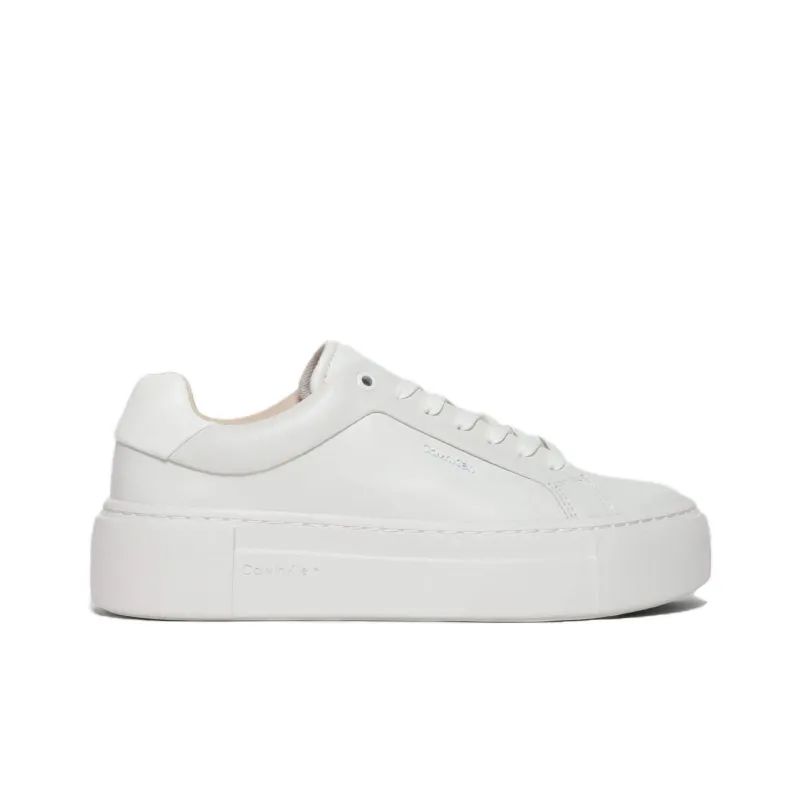 CALVIN KLEIN Low Top Skateboard Shoes Women's White-1