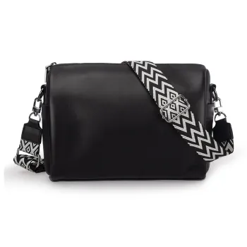 TAKI Premium PU Leather Crossbody Bag Shoulder Bag Regular Unisex Black