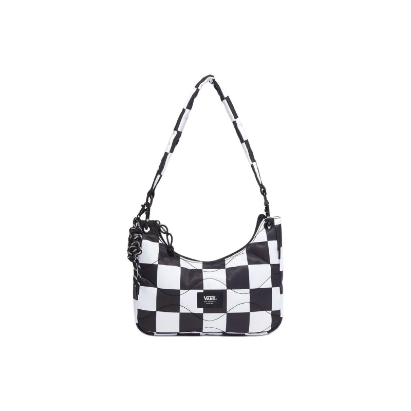 Vans Polyester Shoulder Bag Handbag Shoulder Bag Regular Women's Black & White-0