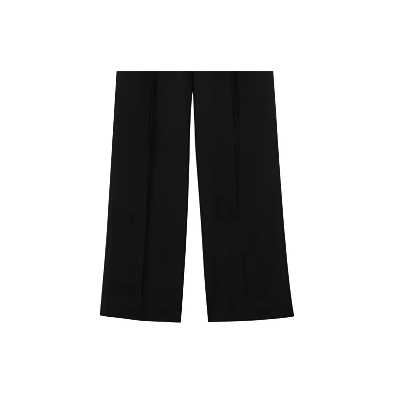 VERSACE Medusa Button High Waist Tailored Pants-5