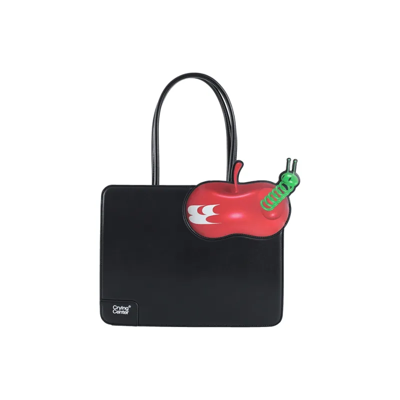 Crying Center PU Laptop Bag Regular Unisex Black-7
