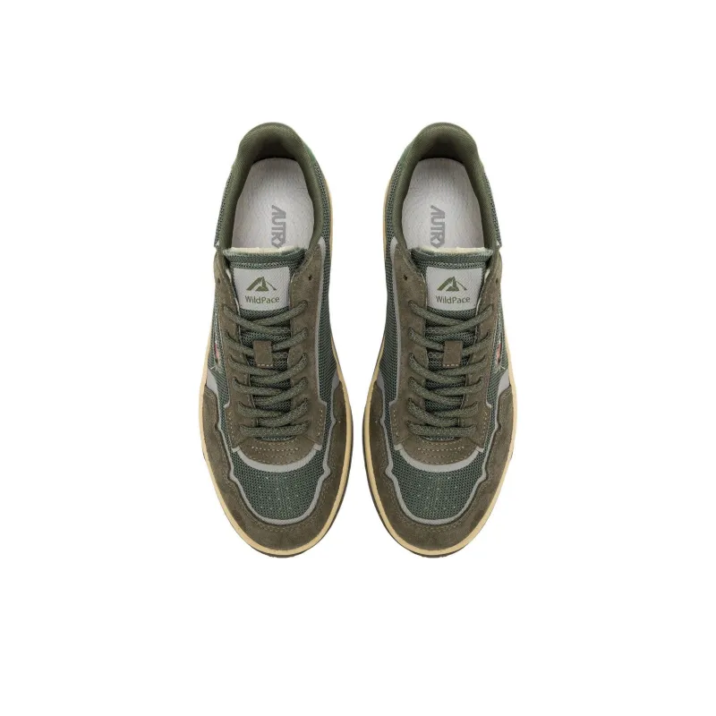 AUTRY Wildpace Slip Resistant Low Top Skateboard Shoes Men's Green-3