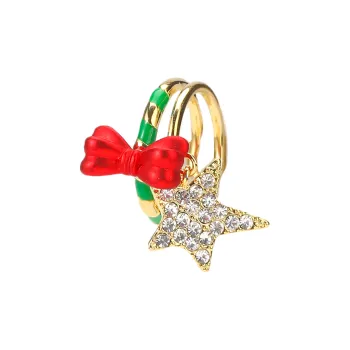 Vegetarian Alloy Clip On Earrings Women's