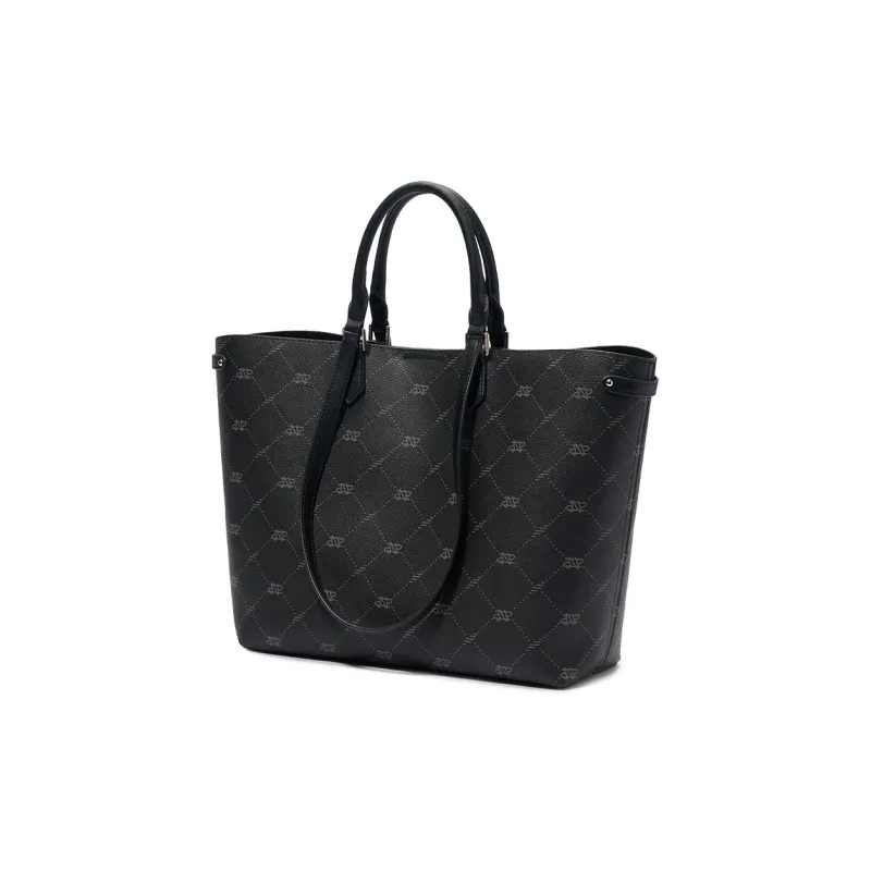 JONBAG PVC Classic And Versatile Fashion Commute One Shoulder Handbag Greeting Card Regular Women's Coffee Brown/Black-10