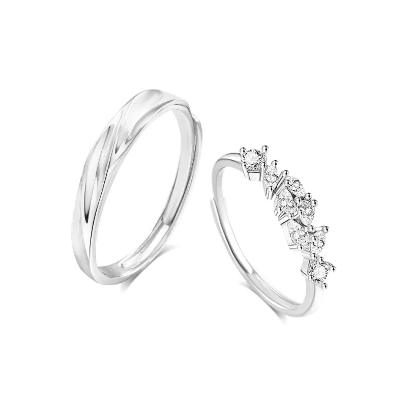 BLANK IN BLANK Sterling Silver Rings Unisex Girlfriend's Birthday-0