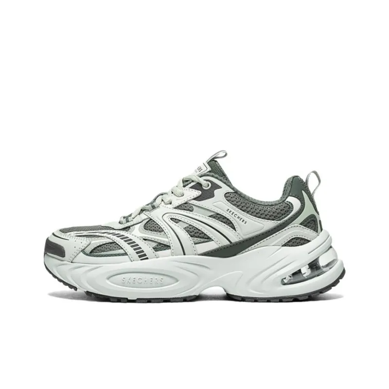 Skechers Lifestyle Anti Slip And Wear Resistant Height Increasing Low Top Chunky Sneakers Men's Gray-0