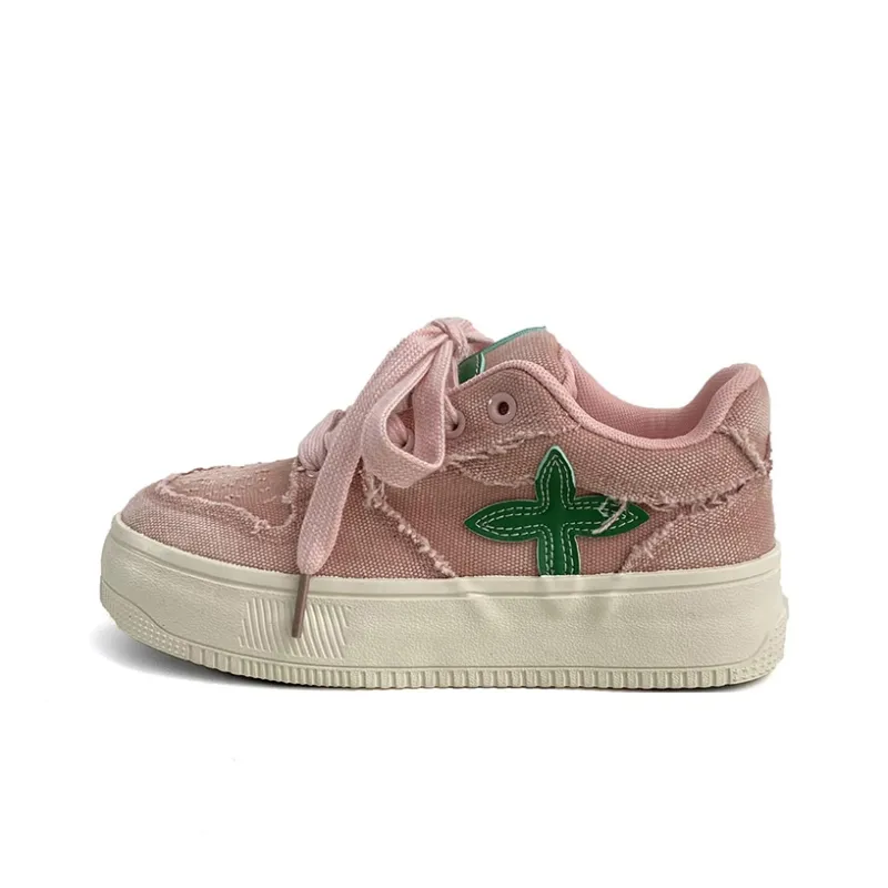 Than Than Me Slip-Resistant Breathable Low-Top Skateboard Shoes Women's-0