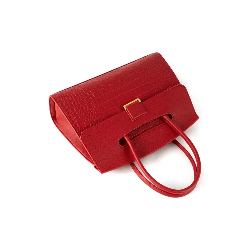 Vigno Synthetic Leather Shoulder Bag, Crossbody Bag, Handbag Regular Women's Red/Khaki/Black-2