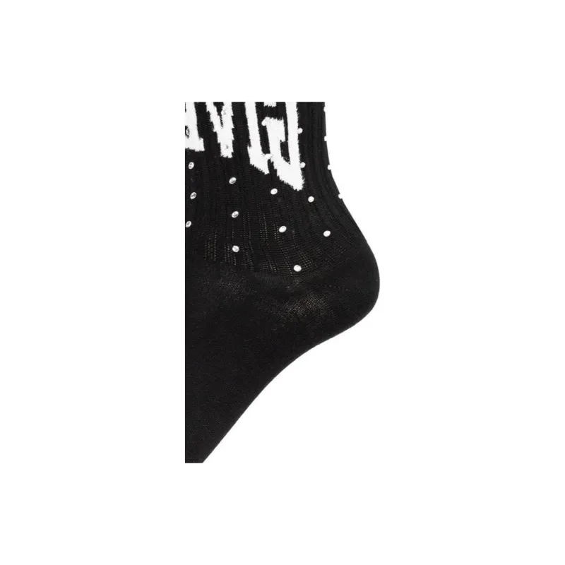 Givenchy Short Embellished Football Socks 'Black'-4