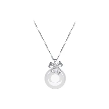Qing Yi Chalcedony Necklaces Unisex