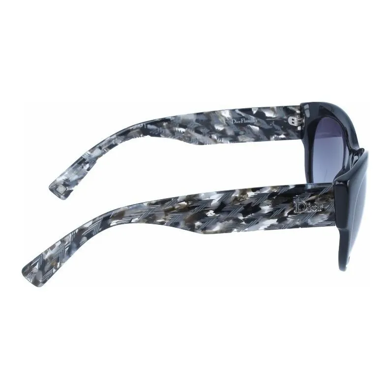 DIOR Acetate Oval Sunglasses Women's Black-2