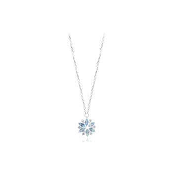 Muyan Alloy Orchid Spirit Snowflake Necklace Women's