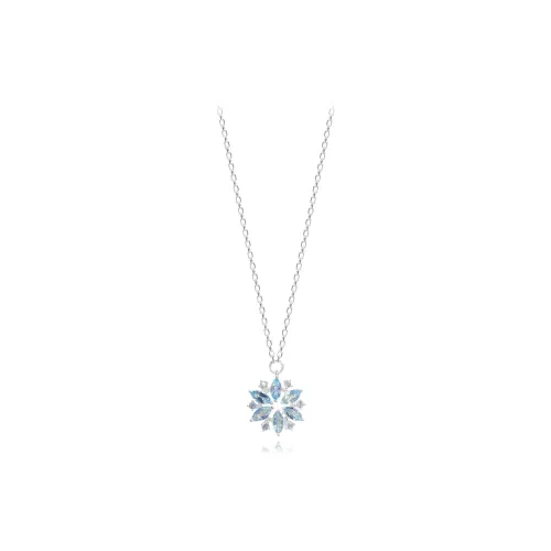 Muyan Alloy Orchid Spirit Snowflake Necklace Women's