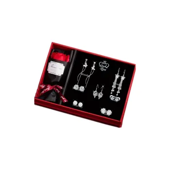DJIN 925 Silver Needles Stud Earrings Women's