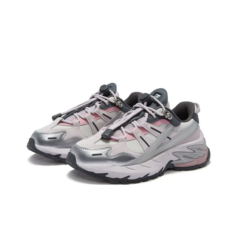 FILA FUSION COMET Wear-Resistant Low-Top Casual Shoes Women's Gray Purple-2