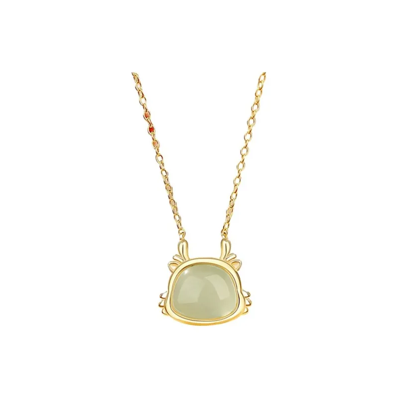 Royal Heaven's Choice Hetian Jade Pale Greenish White Jade Unisex-0