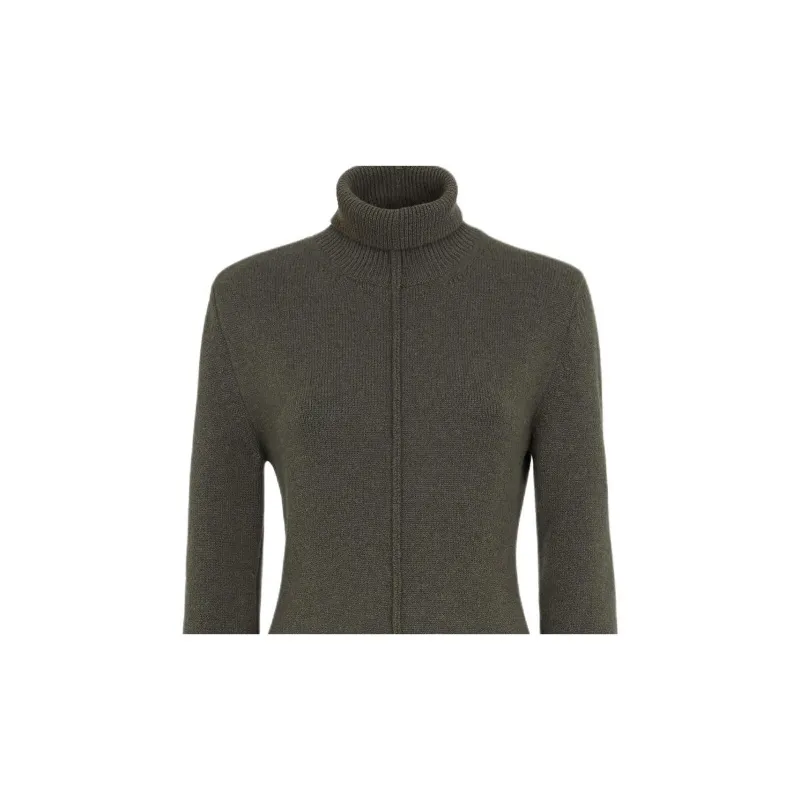FENDI Turtleneck Long Sleeve Dress-4
