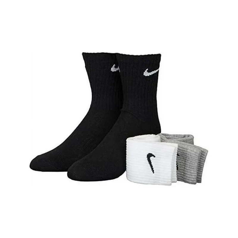 Nike Mid Calf Socks Unisex Combo Set 3 Pack-2