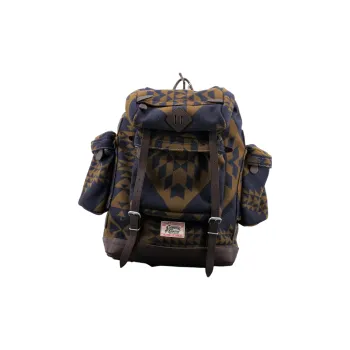 Alternative Country Leather Backpack Unisex Blue & Sand