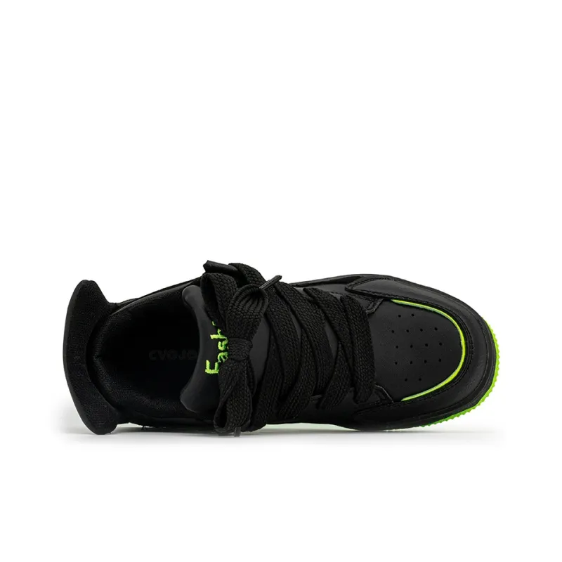 CVOJOO Puffy Shoes Anti-Slip Wear-Resistant Low-Top Skateboard Shoes Unisex-2
