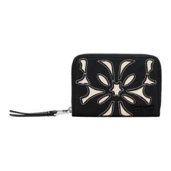 Desigual Polyurethane Wallet Small Size Women's Black