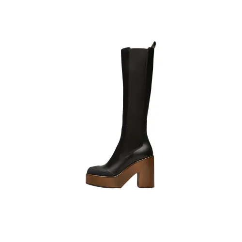 BALLY Knee-High Chelsea Boots Women's Black